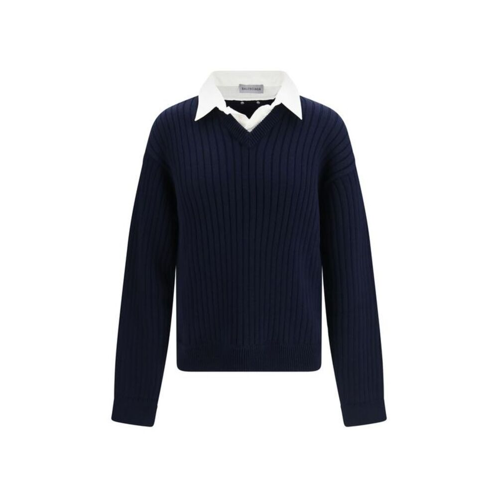 Balenciaga Blue Cotton Men's Sweatshirt